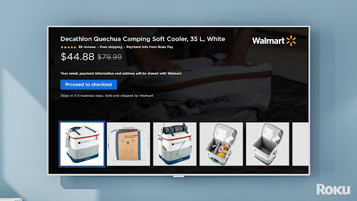 Interactive Roku ad for Walmart
